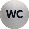 DURABLE PICTO 'WC' Ø 83 mm, 490723 silber Produktbild-Vorschau 1