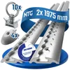Airlineschiene Zurrschiene 2 x 2 m 2 Meter halbrund m. Produktbild-Vorschau 1