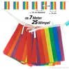 Goodymax® Wimpelkette 7 m Regenbogen STREIFEN bunt Produktbild-Vorschau 2