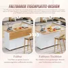 Wózek kuchenny w nowoczesnym stylu skandynawskim z Podgląd zdjęcia produktu 8