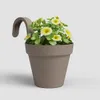 artevasi© CAPRI SINGLE Balkontopf Taupe 20 cm zum Einhängen Produktbild-Vorschau 2