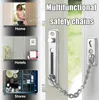 Door Chain Lock, Türkette Sicherheitsschloss, Edelstahl Produktbild-Vorschau 6