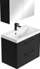 Badmöbel Komplettset Florence 60 x 35 cm Schwarz Matt - Produktbild-Vorschau 2