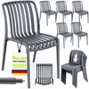 Lot de 6 chaises de jardin tillvex® empilables et Voir les images du produit 1