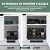 bremermann Jeu de 2 tiroirs télescopiques - extensibles, Voir les images du produit 3