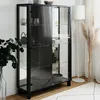 finori Albi 53A Highboard, schwarz / Spiegel Maß: B x H x T Produktbild-Vorschau 2