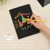 Notizbuch A5 liniert, 12 Stück schwarze Kraft Cover Produktbild-Vorschau 4