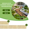 be4nature Gartenweg Holz Rollweg 50 x 600 cm Hellbraun – Produktbild-Vorschau 3