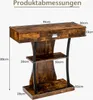 A diagram showing the dimensions of a console table. Anteprima dell’immagine prodotto