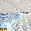 Tischdecke Geometrie Curva Grau Beige Oval 240x140cm Band Produktbild-Vorschau 5