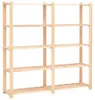 vidaXL Úložný regál s 5 policemi 170×38×170 cm Borovicový Náhled obrázku produktu 7