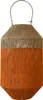 Van der Leeden Laterne ORANGE Jute Natur/Orange | Ø 34cm H Produktbild-Vorschau 1