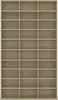 An empty bookshelf with multiple compartments. Náhled obrázku produktu