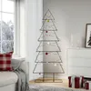 vidaXL Metall-Weihnachtsbaum für Dekorationen Schwarz 180 Produktbild-Vorschau 2