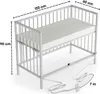 Beistellbett 60x120 cm mit Matratze & Umbauseite - weiß - Produktbild-Vorschau 14