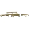 The Living Store 5-tlg. Garten-Lounge-Set Kiefernholz Produktbild-Vorschau 3