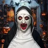 Nonnenmaske Halloween Latex Schreckhaft Realistische Nonne Produktbild-Vorschau 2