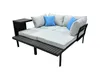 greemotion Gartenlounge-Set Samoa Lounge-Set Schwarz-Holz / Produktbild-Vorschau 5