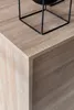 A close-up view of the corner of a wooden cabinet or shelf. Produktbild-Vorschau