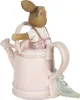 Clayre & Eef Figur Kaninchen 10x6x11 cm Rosa Kunststoff Produktbild-Vorschau 3