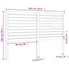 vidaXL Zagłówek 146x4x100 cm lite drewno sosnowe Podgląd zdjęcia produktu 5