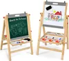 Doppelseitige Kindertafel aus Holz, höhenverstellbare 3 in Produktbild-Vorschau 1