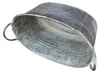 Zink Pflanzkübel oval mit Griffen Vintage 35cm Produktbild-Vorschau 3