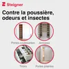 STEIGNER Joint brosse porte coulissante d'armoire 4,8x4 mm Voir les images du produit 3