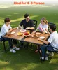 VEVOR Terrassentisch Gartentisch Balkontisch (1505 x 960 x Produktbild-Vorschau 2