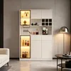 Armoire haute vitrine, 120x33x200 cm, meuble de salon avec Voir les images du produit 8