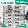 Avalo Skleněné dózy na potraviny - Dózy na meal prep - Dózy Náhled obrázku produktu 8
