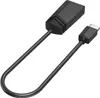 A black USB-C to USB-A adapter cable is shown against a white background. Produktbild-Vorschau