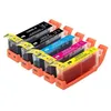 A set of five ink cartridges arranged in a holder. Produktbild-Vorschau