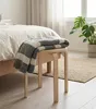 Hocker - H 45 cm - Beige - Birkenschichtholz Produktbild-Vorschau 2