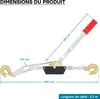 Wiltec Palan manuel à câble - Charge max. 2000 kg - 2,2 m - Voir les images du produit 7