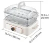 VEVOR Elektrische stoomoven, 6 liter, met 2 stoomplanken, Productafbeelding-voorbeeld 8