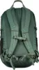 The back view of a green backpack. Voir les images du produit