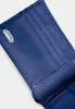 A close-up view of the inside of a blue bifold wallet, showing card slots and a World of Warcraft logo. Produktbild-Vorschau
