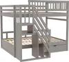 Sweiko Lit superposé en bois massif 140x200cm, Avec Voir les images du produit 16