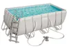 A rectangular above-ground swimming pool with a ladder and filtration system. Anteprima dell’immagine prodotto