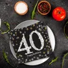 16 tovaglioli 40 Sparkling Celebrations argento e oro - 40° Anteprima dell’immagine prodotto 6
