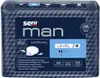 The image shows the front packaging of Seni Man incontinence pads. Produktbild-Vorschau