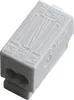 A close-up, angled view of a gray WAGO 224 2-Leiter-Leuchtenklemme. Anteprima dell’immagine prodotto