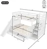 Merax Etagenbett 90x200/140x200cm mit Rausfallschutz und Produktbild-Vorschau 7