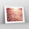 Gerahmtes Poster - Weißer Rahmen - Wiese Blumen Sonne - Produktbild-Vorschau 8