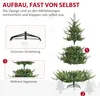 Diagrams and images showing the assembly of an artificial Christmas tree. Náhled obrázku produktu