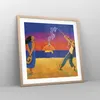 Gerahmtes Poster - Rahmen in heller Eiche - Symbol Liebe Produktbild-Vorschau 8