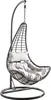 A hanging chair with cushions on a white background. Produktbild-Vorschau