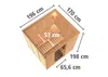 Karibu Sauna Heimsauna Innensauna KALLE 4 68mm Wandstärke Produktbild-Vorschau 3