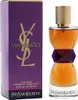 Yves Saint Laurent Manifesto Eau de Parfum mit violett-goldener Verpackung und elegant geschwungenem Flakon in Bernsteinoptik. Anteprima dell’immagine prodotto